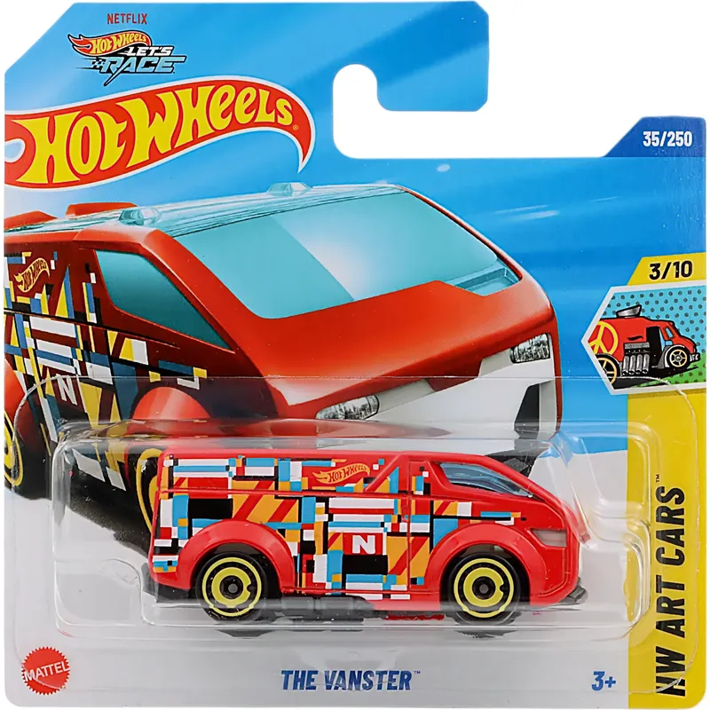 The Vanster - Röd - HW Art Cars - Let's Race - 35/250 - Hot Wheels