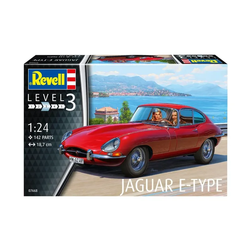 Jaguar E-Type (Coupé) - Byggmodell - 07668 - Revell - 1:24