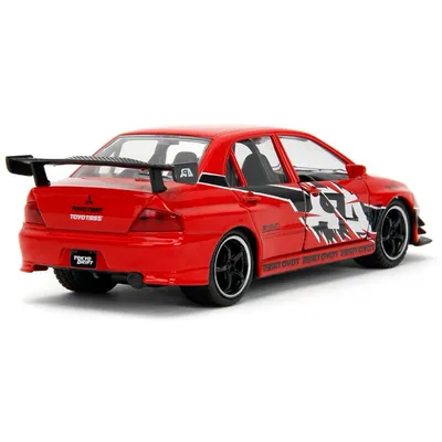 Mitsubishi Lancer Evolution IX - Rød - Fast & Furious - Jada