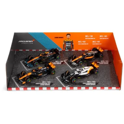 4 x Lando Norris - McLaren Formula 1 Team - Bburago - 1:43