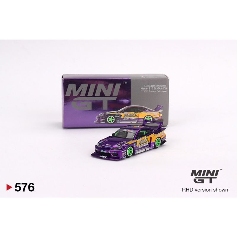 LB-Super Silhouette Nissan S15 SILVIA #555 - Mini GT - 1:64