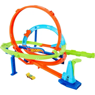 Loop Cyclone Challenge - Netflix Let's Race - Hot Wheels