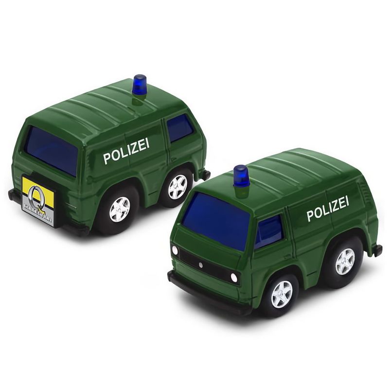 Volkswagen tysk polisbuss grön