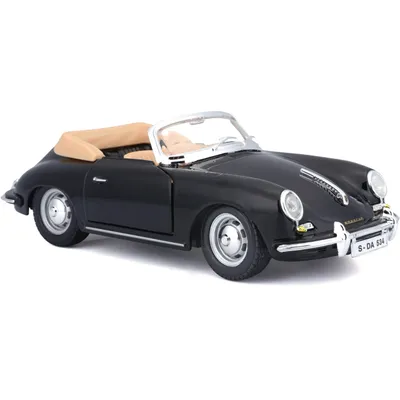 Porsche 356B Cabriolet - 1961 - Sort - Bburago - 1:24