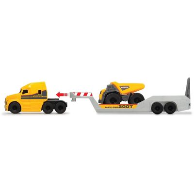 Mack Truck + Volvo Dumper och Hjullastare - Dickie Toys