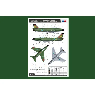 Saab J-32/E Lansen - Byggmodell - 81752 - Hobby Boss - 1:48