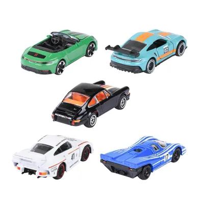 Porsche - 5 leksaksbilar giftpack - Majorette