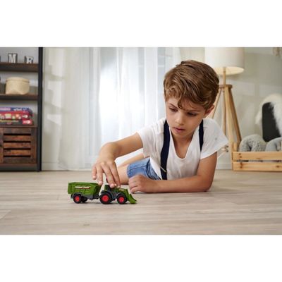 Traktor med fodervagn - Fendt Micro Farmer - Dickie Toys