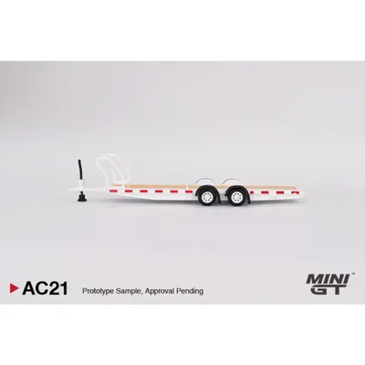 Car Hauler Trailer Type C - Vit - AC21 - Mini GT - 1:64