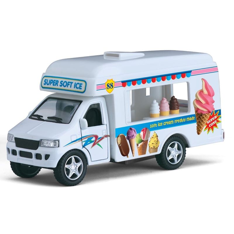 Glassbil - Ice Cream Truck - Kinsfun - 13 cm