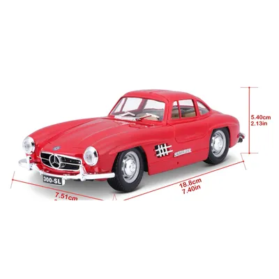 Mercedes-Benz 300 SL (1954) - W198 - Rød - Bburago - 1:24