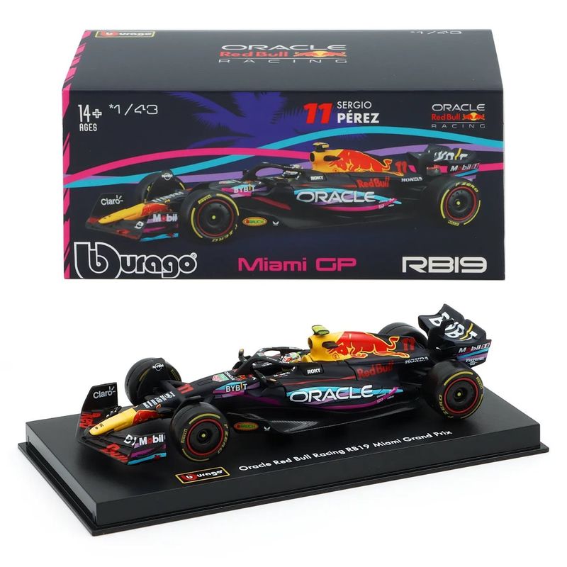 Red Bull - RB19 - Miami GP - Sergio Perez - Bburago - 1:43