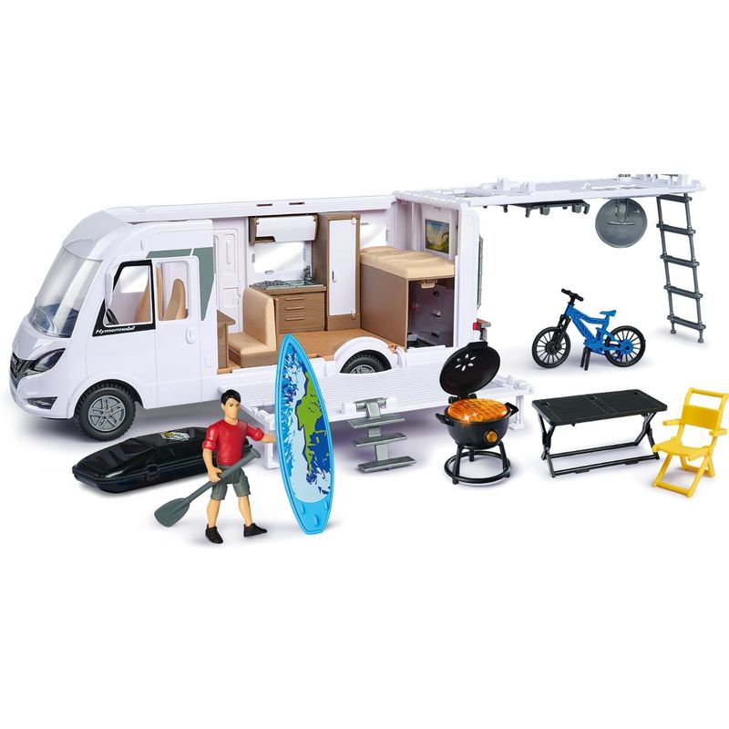 Husbil med tillbehör - Camper Set - Dickie Toys