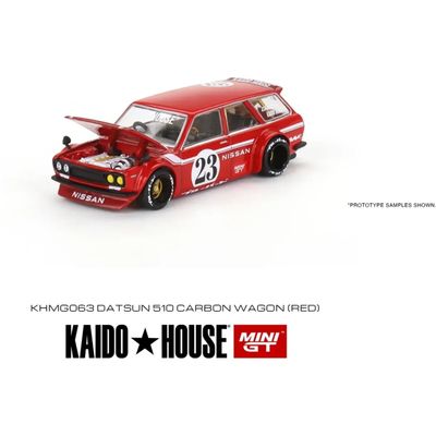 Datsun 510 Wagon - Röd - Kaido House - 063 - Mini GT - 1:64