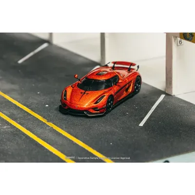 Koenigsegg Regera - Orange Metallic - GLOBAL64 Tarmac Works - 1:64