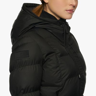 Cavalleria Toscana Belted quilted nylon hooded coat