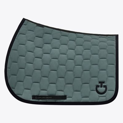 Cavalleria Toscana Geometric quilted hoppschabrak Foliage green