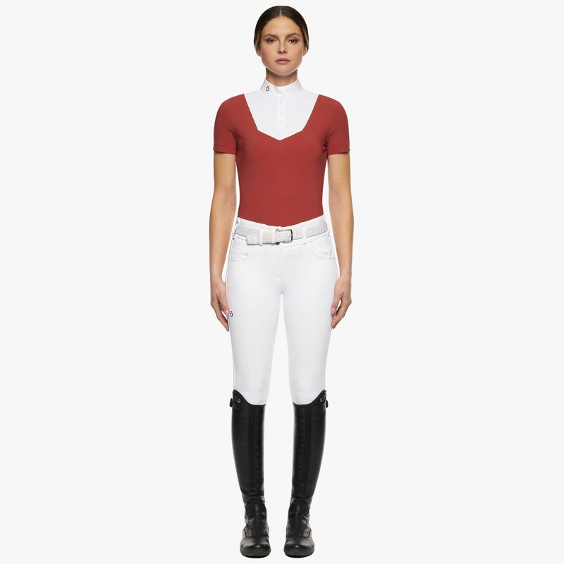 Cavalleria Toscana Bib jersey S/S button competition polo