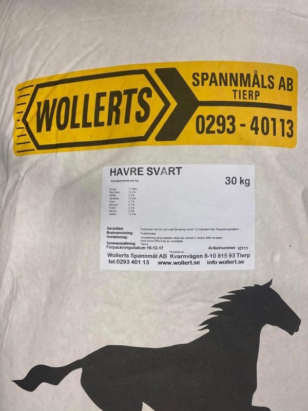 Wollerts Svarthavre 30 kg