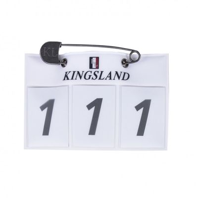 Kingsland nummerlapp 3 siffror vit