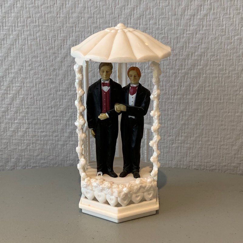 Bröllopspar Tårtdekoration