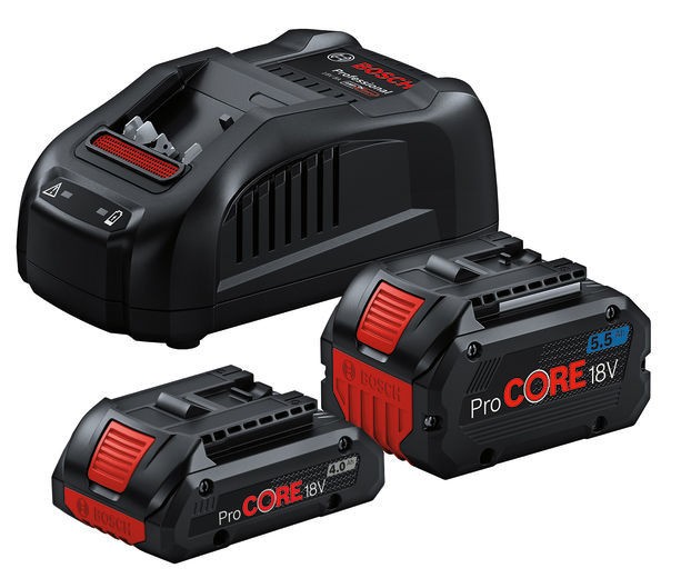 Bosch startset ProCORE18V 4,0Ah och 5,5Ah med snabbladdare GAL 1880 CV