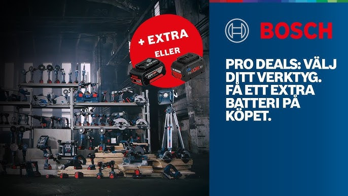 Bosch Professional 18V kampanj – Få batteri eller verktyg på köpet