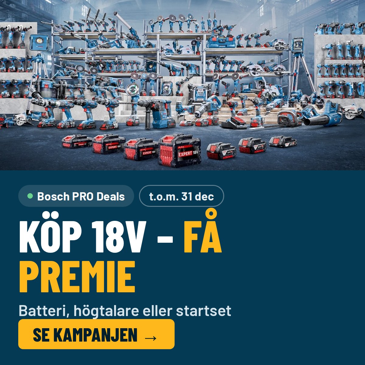 Bosch PRO Deals – köp Bosch Professional 18V och få premie på köpet