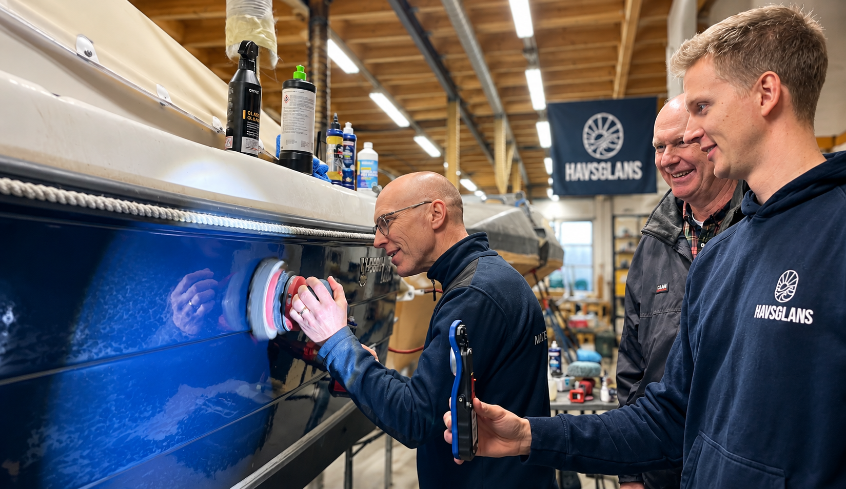 Havsglans Academy utbildning i båtvård och polering