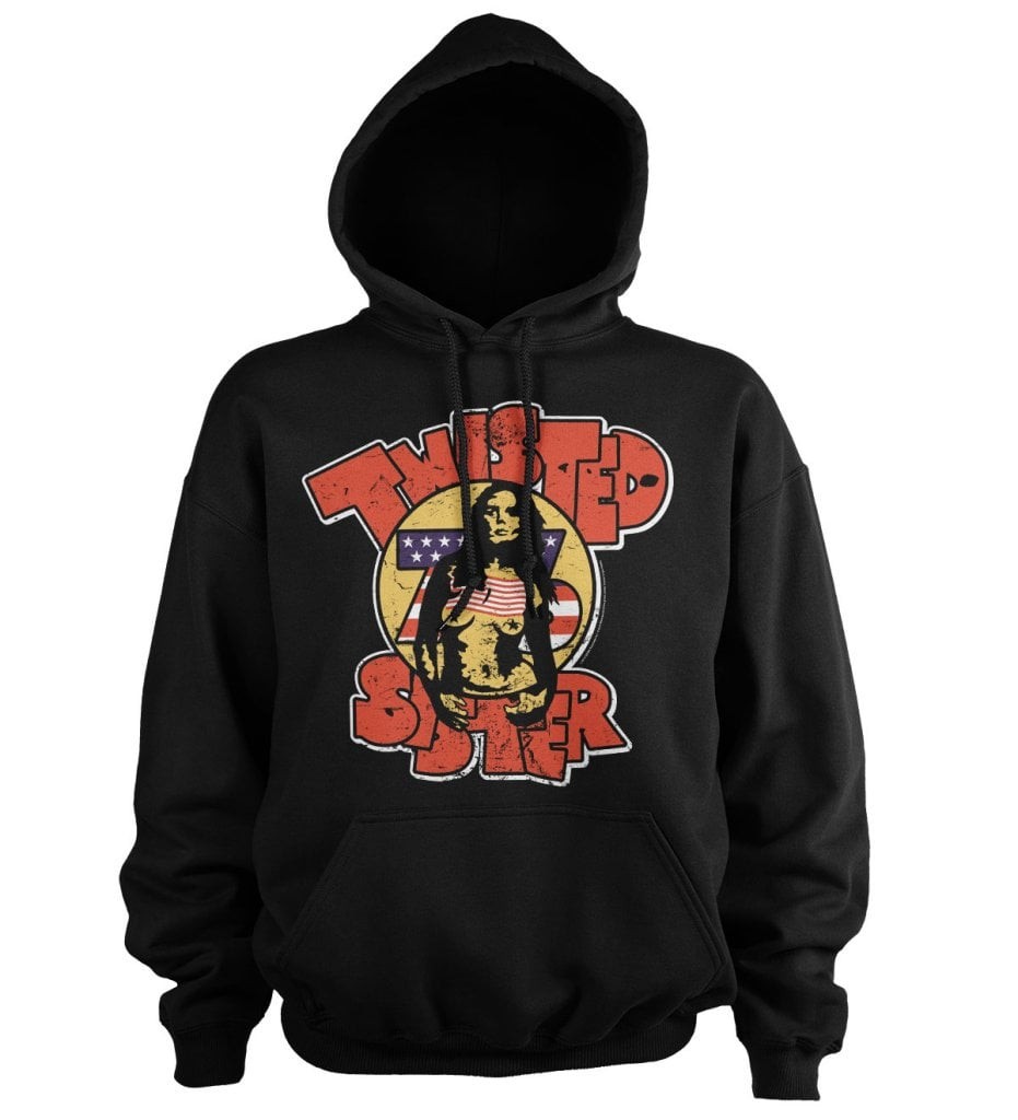 Twisted Sister - Topless 76 Hoodie (Black L)