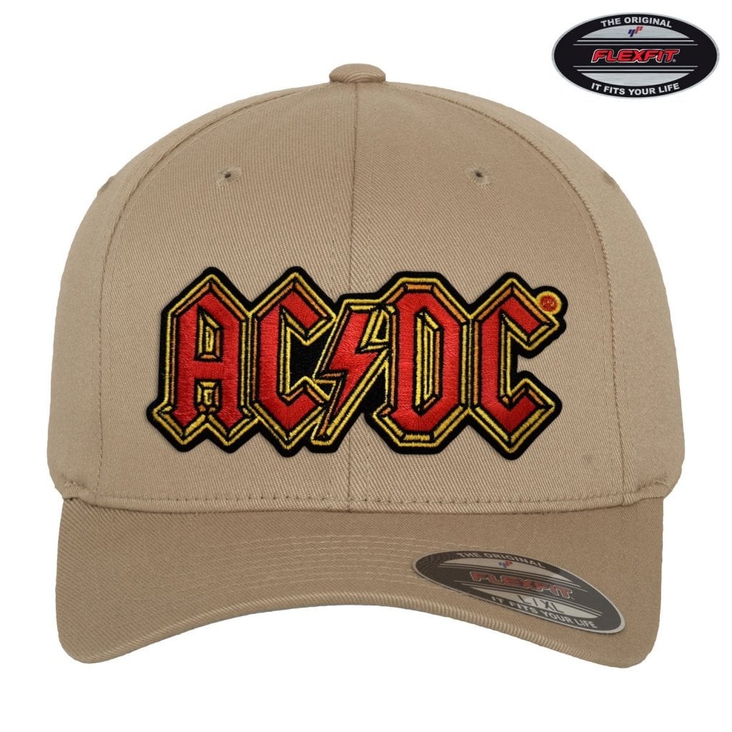 AC/DC Logo Baseball Cap (L/XL Khaki)