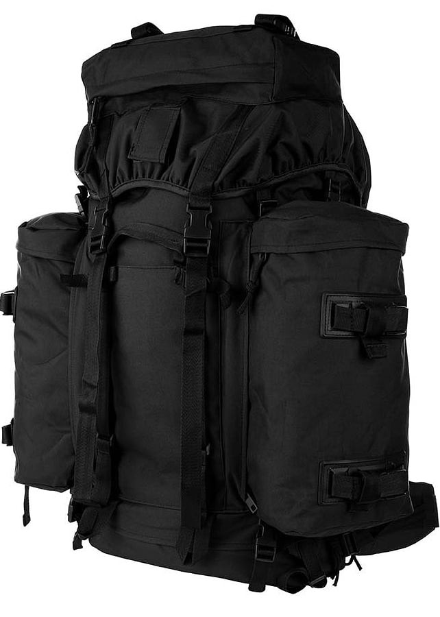 Vandringsryggsäck commando 70 + 16 liter (Black)