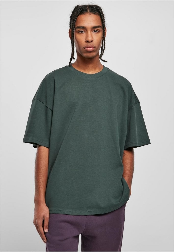 Extra tjock oversized T-shirt herr (3XL bottlegreen)