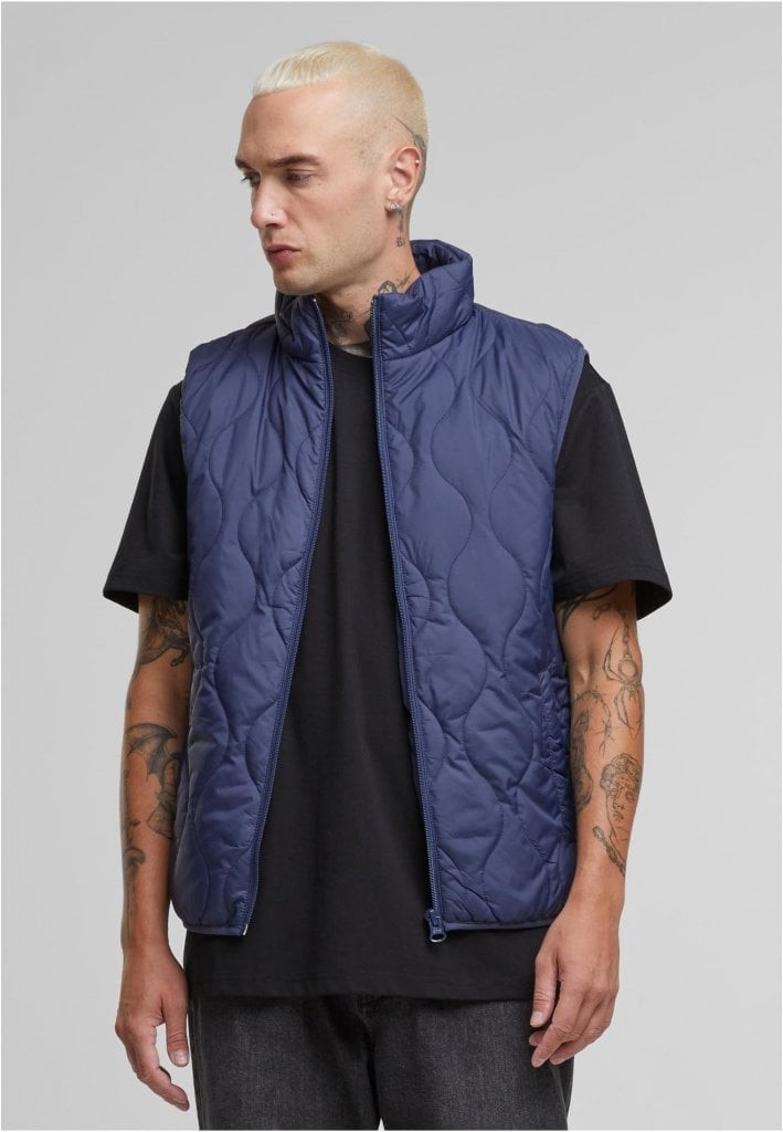 Stilren Quiltad Väst för Herr (3XL navy)