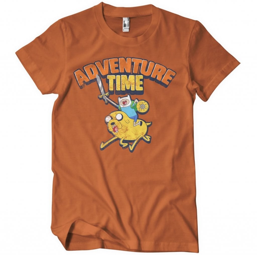 Adventure Time Washed T-Shirt (BurntOrange L)