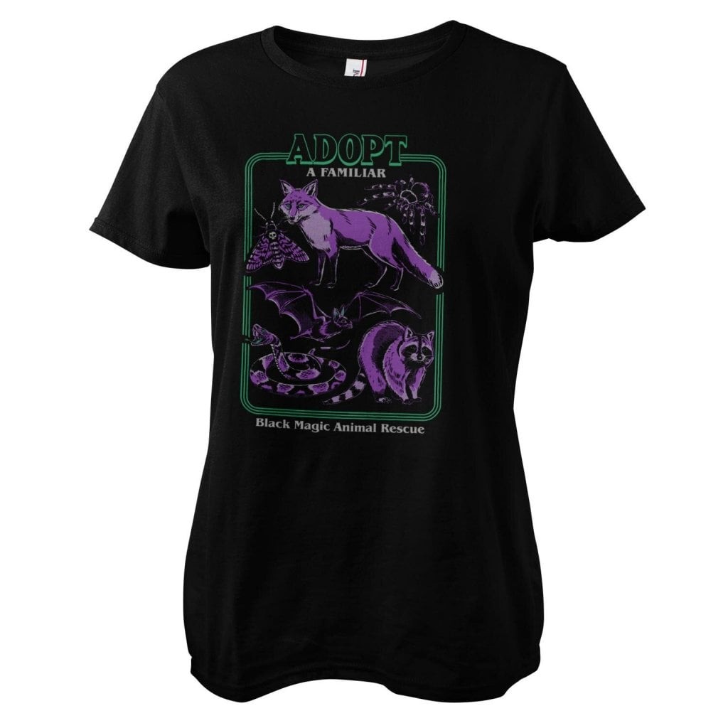Adopt A Familiar 2 Girly Tee (Black L)