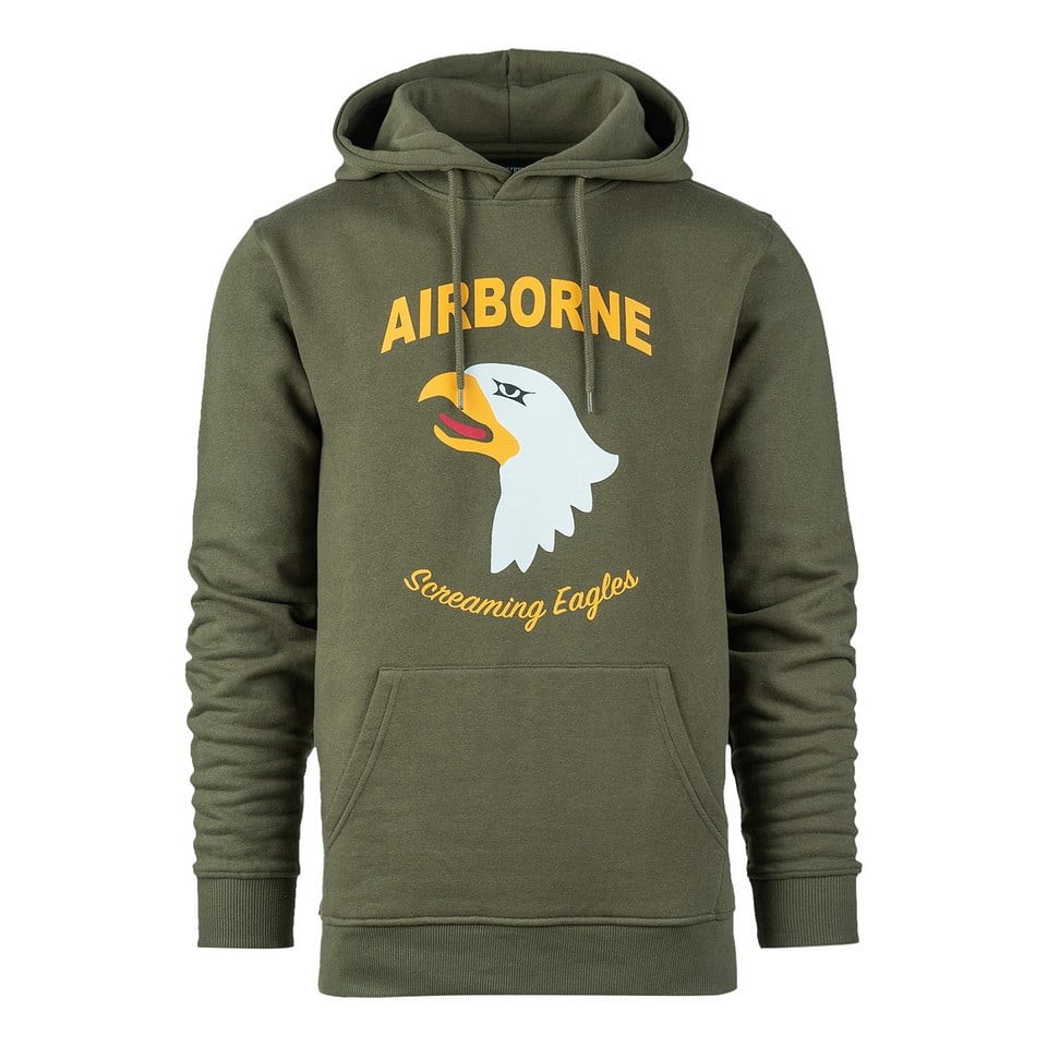 101st Airborne Eagle hoodie (Green L)