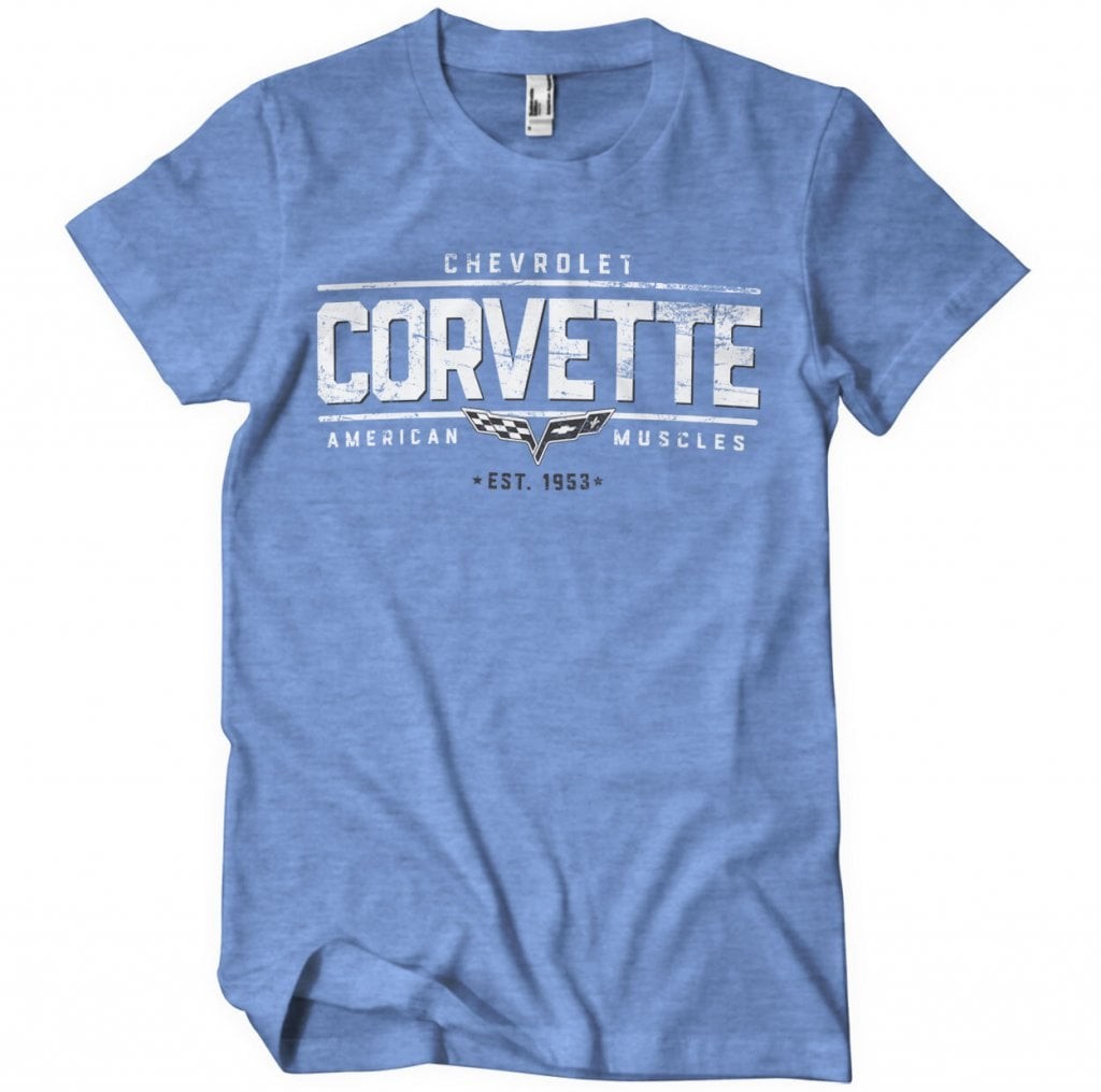 Corvette - American Muscles T-Shirt (BlueHeather L)