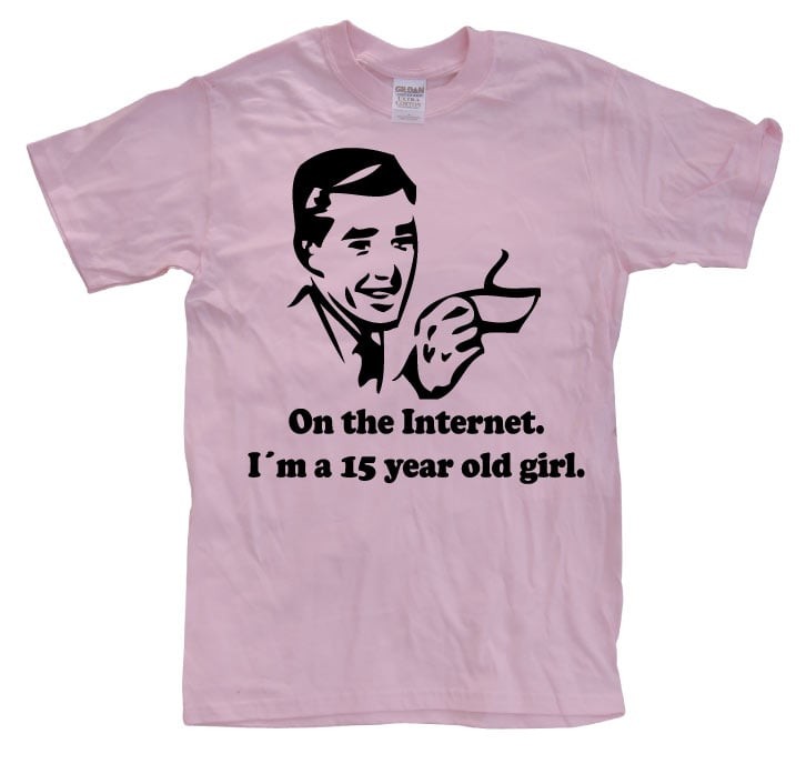 15 Year Old Girl On The Internet. (Pink L)