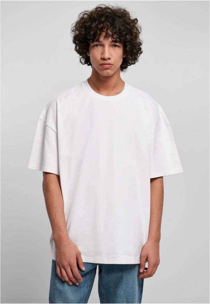 Extra tjock oversized T-shirt herr (3XL white)