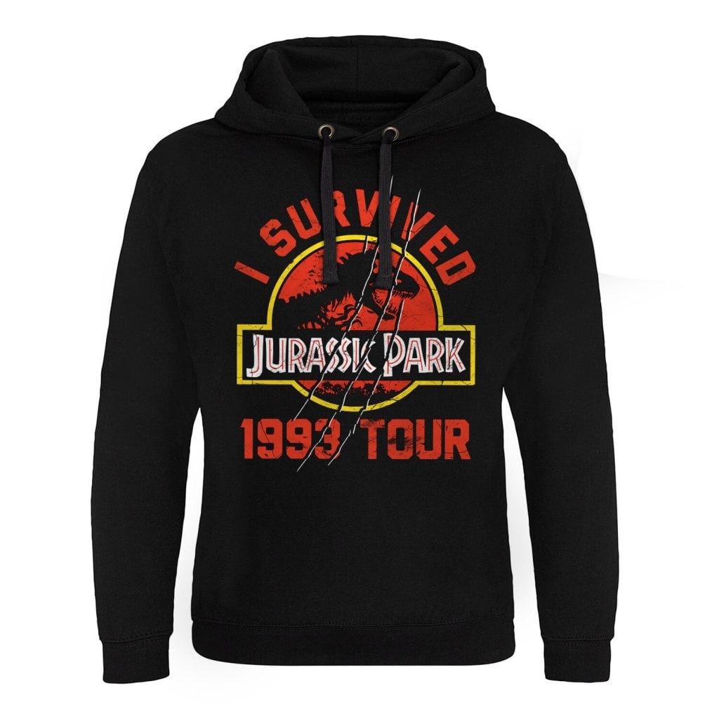 Jurassic Park 1993 Tour Epic Hoodie Herr (Black L)