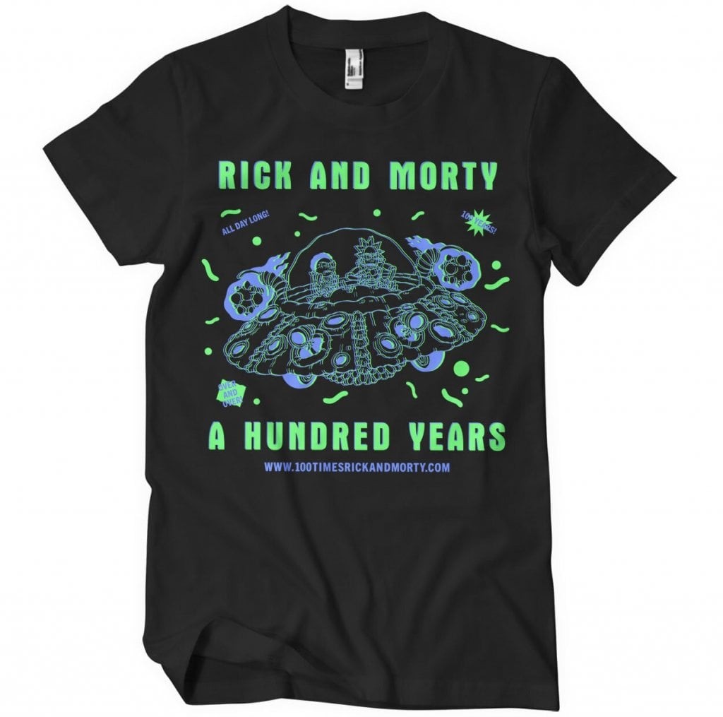 Rick And Morty - A Hundred Years T-Shirt (Black L)