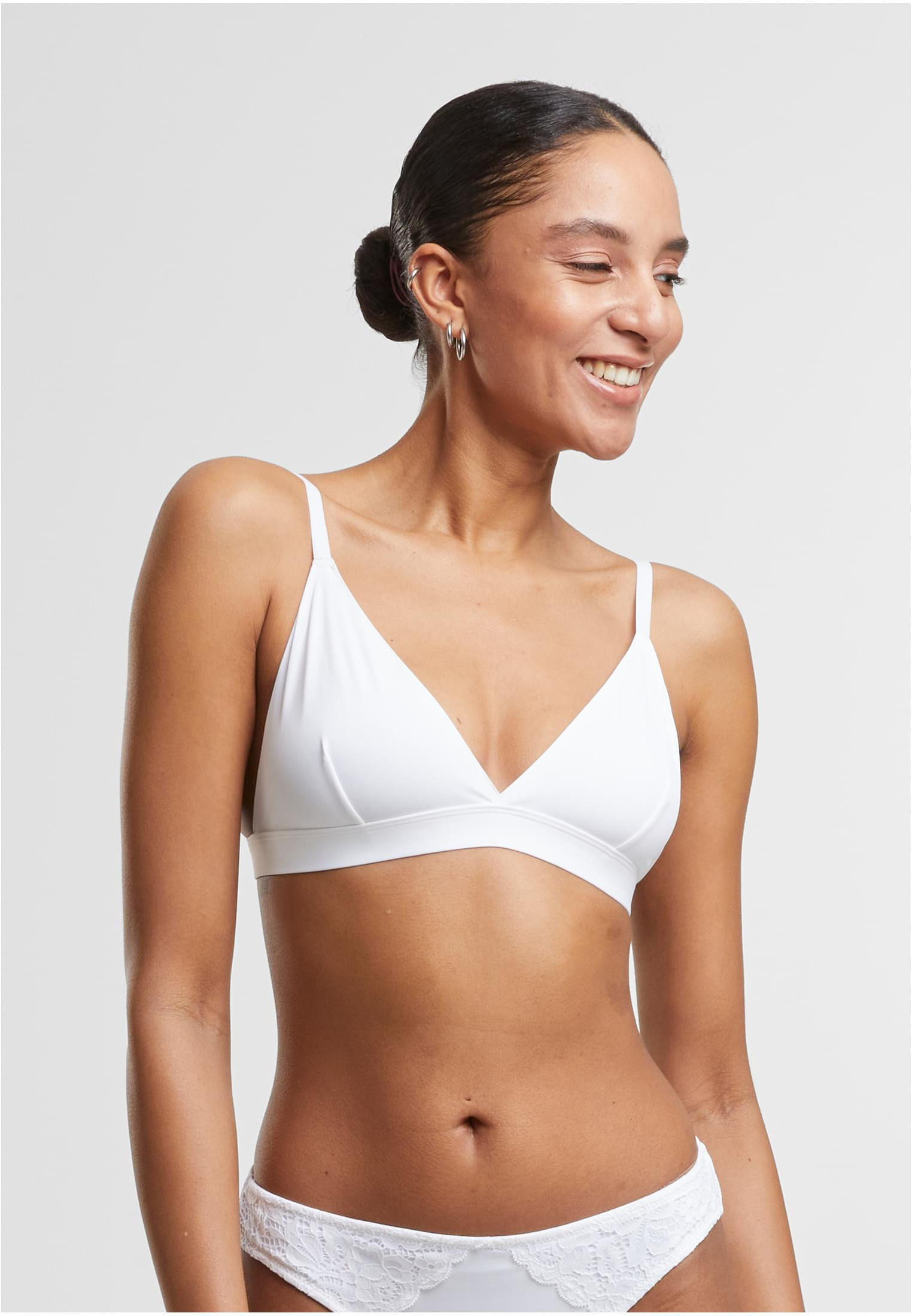 Ladies Basic Ovadderad BH 2-Pack (XL white+white)