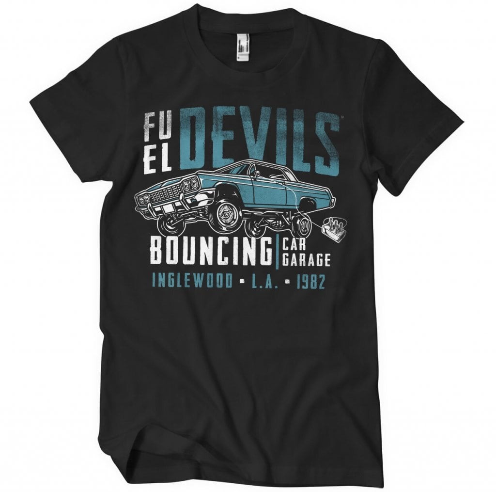 Fuel Devils Bouncing Garage T-Shirt (Black L)