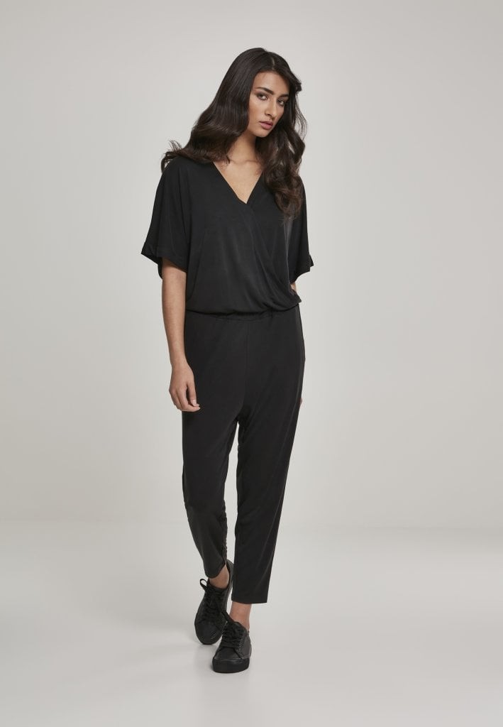 Svart jumpsuit dam (Svart M)