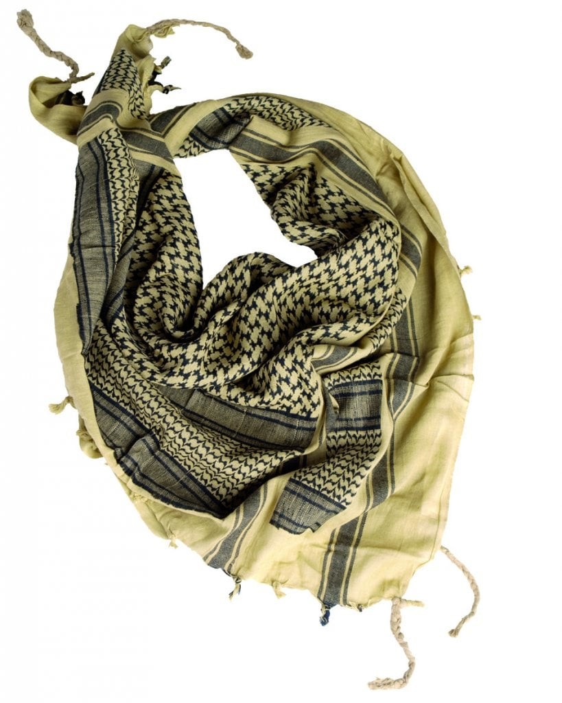 Shemagh khaki/svart