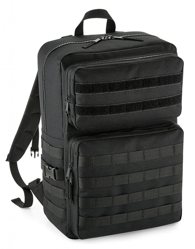MOLLE ryggsäck med velcro-band (Black)