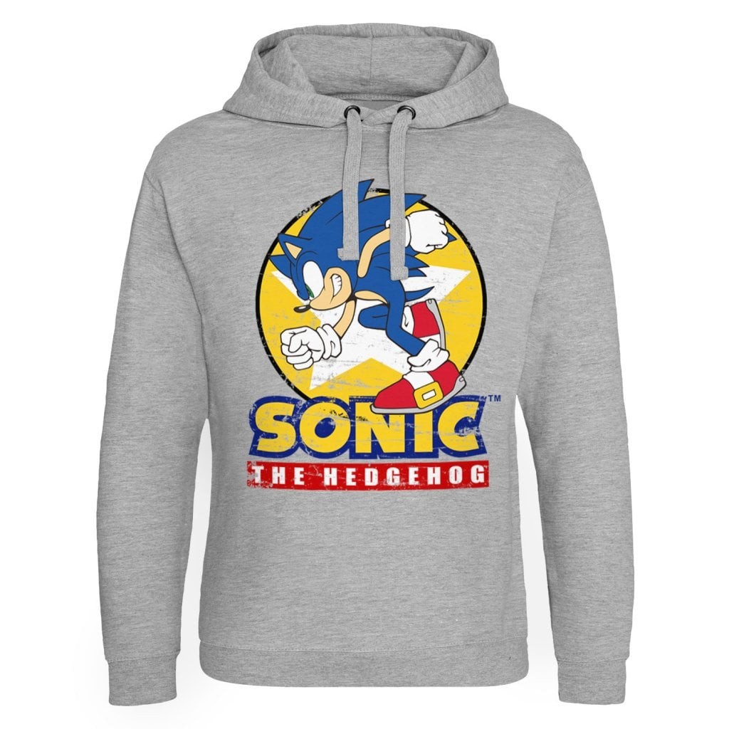 Fast Sonic - Sonic The Hedgehog Epic Hoodie Herr (HeatherGrey L)