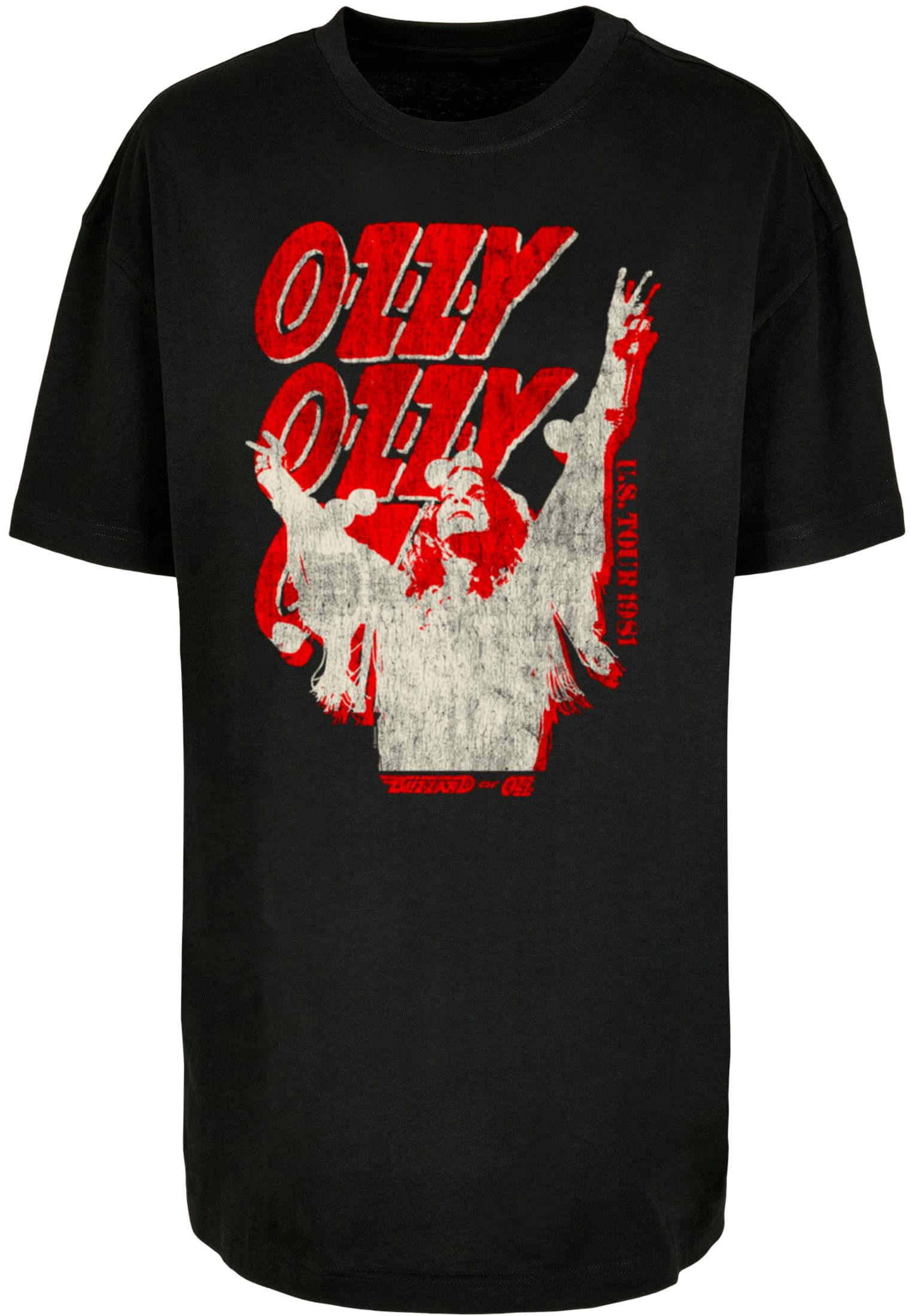 T-shirt med ozzy Osbourne tryck oversize – svart (M svart)