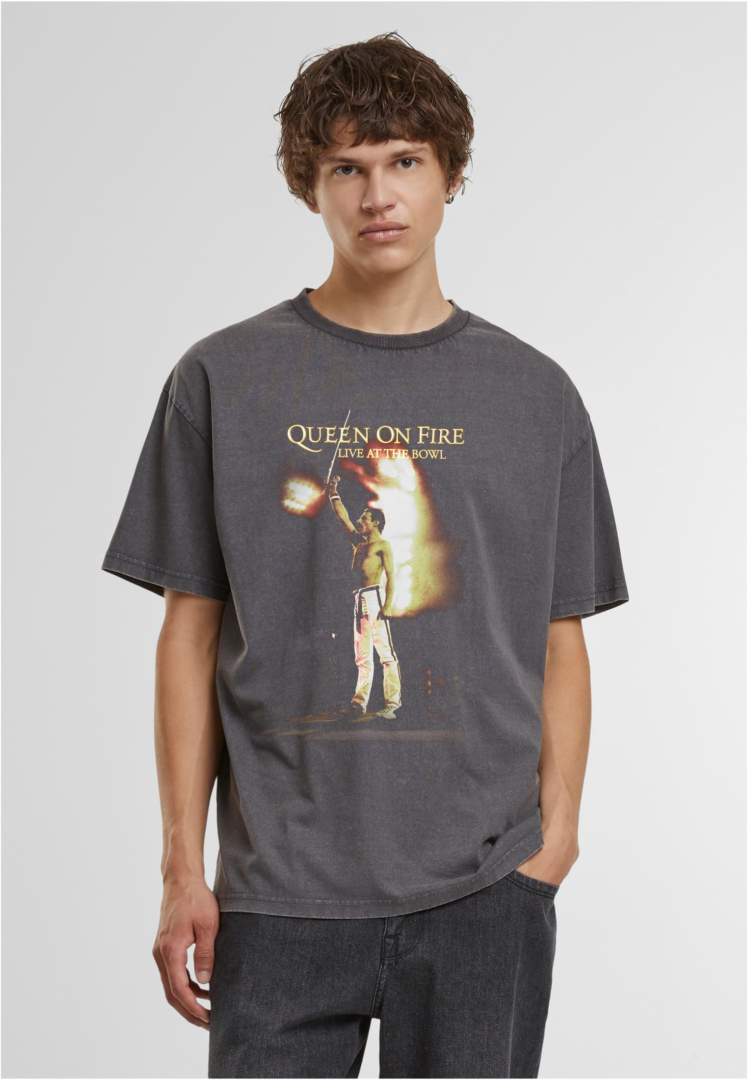Queen T-shirt för herr Life at Bowl – magnet (L magnet)